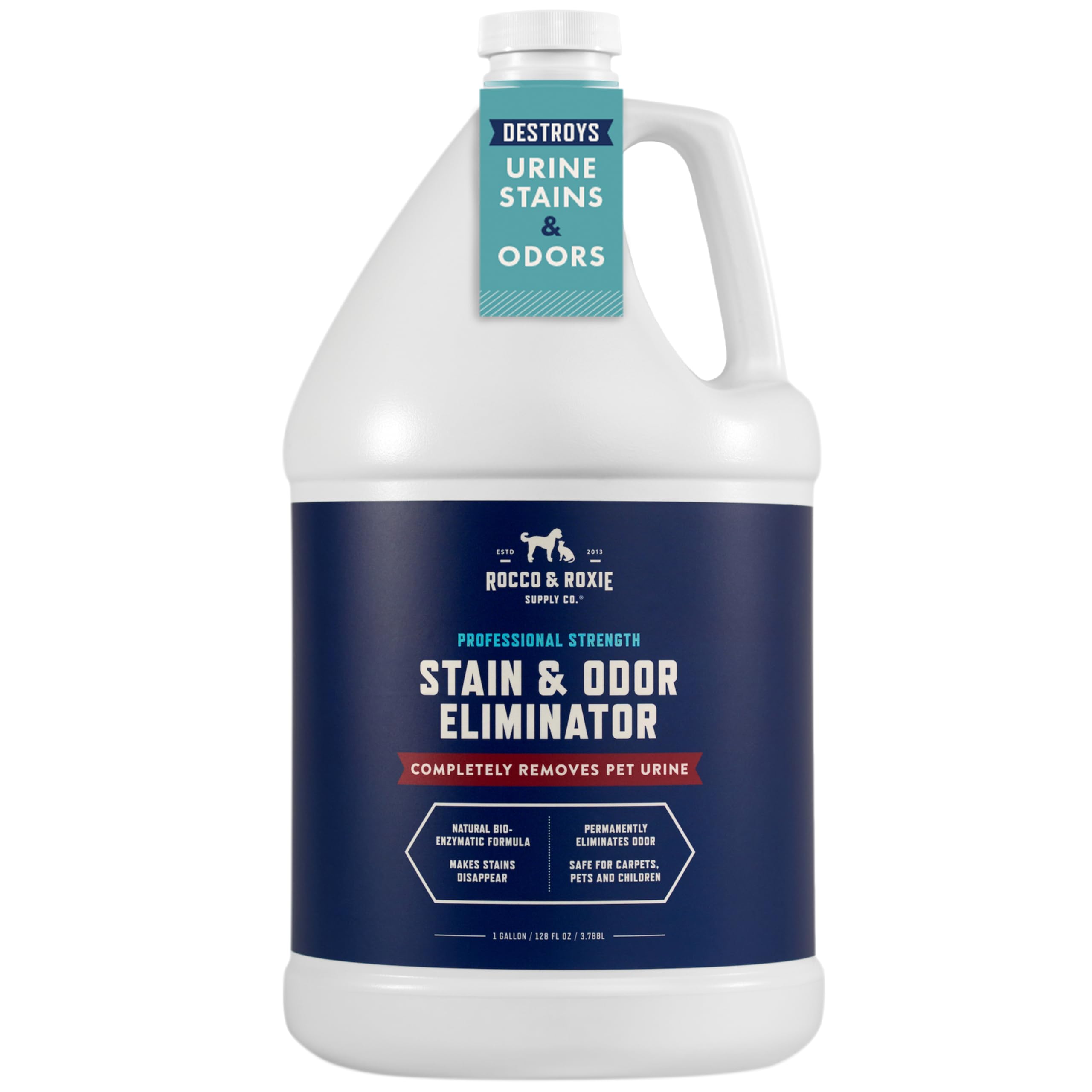 Rocco & Roxie Stain & Odor Eliminator — Eliminador Enzimático de Manchas y Olores para Perros y Gatos