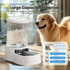Gardner Pet — Bebedero Automático por Gravedad con Tazón de Acero Inoxidable para Perros y Gatos