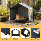 LitaiL — Refugio y Sombra para Perros Grandes — Caseta Exterior para Todas las Estaciones