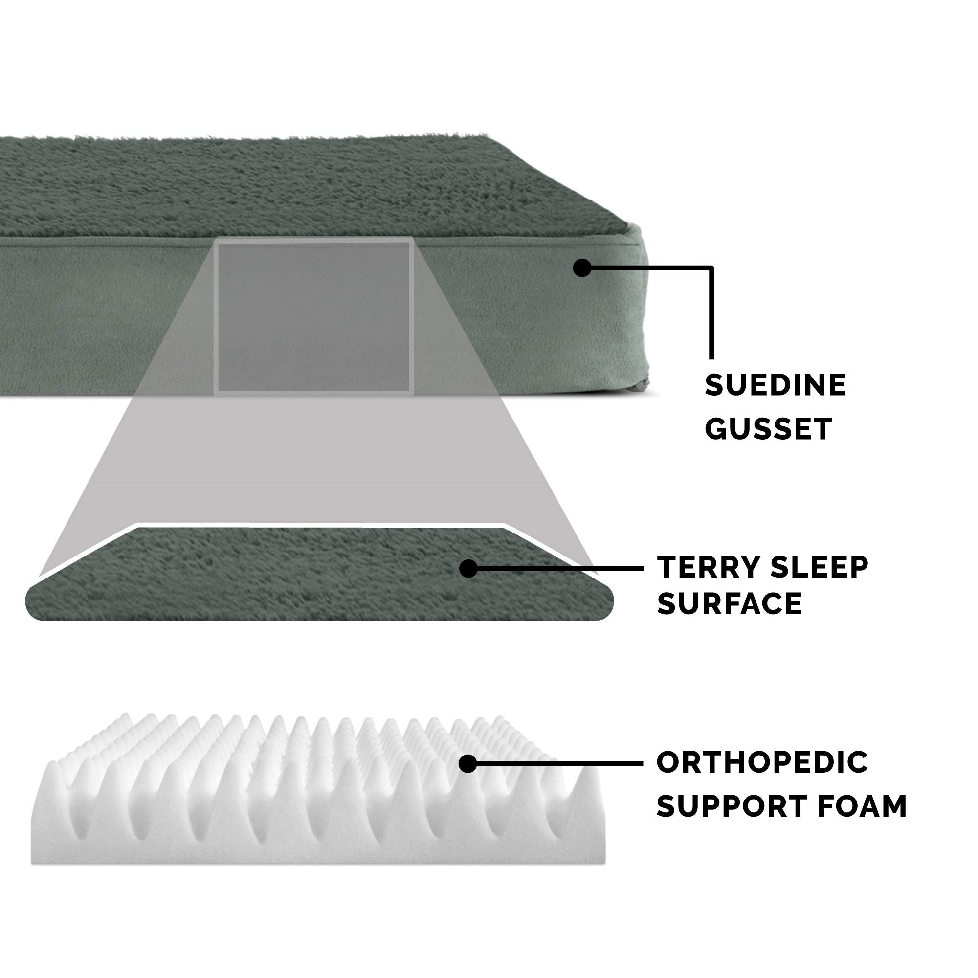 Furhaven — Cama Ortopédica con Cubierta Lavable y Desmontable para Perro