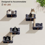 Homiflex — Repisas de Pared para Gatos, Mueble Escalador Montado en Pared para Felinos