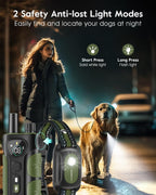 SLOPEHILL — Collar de Entrenamiento con Control Remoto para Perro con 5 Modos: Vibración, Beep, Descarga, Luz y Modo Sin Descarga