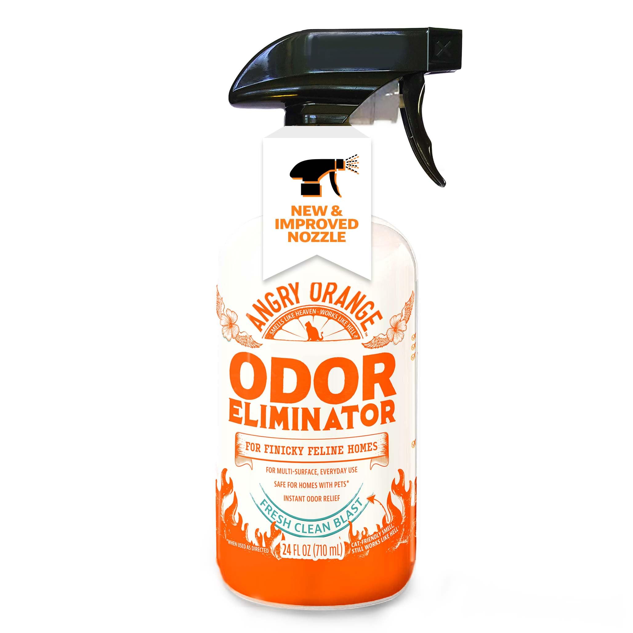 Angry Orange — Eliminador de Olores para Mascotas con Aceite Natural de Naranja para Orina de Perro y Gato, Manchas en Alfombras y Malos Olores