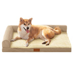 Patas Lague — Cama Ortopédica con Bolster en L y Cubierta Lavable Impermeable para Perro