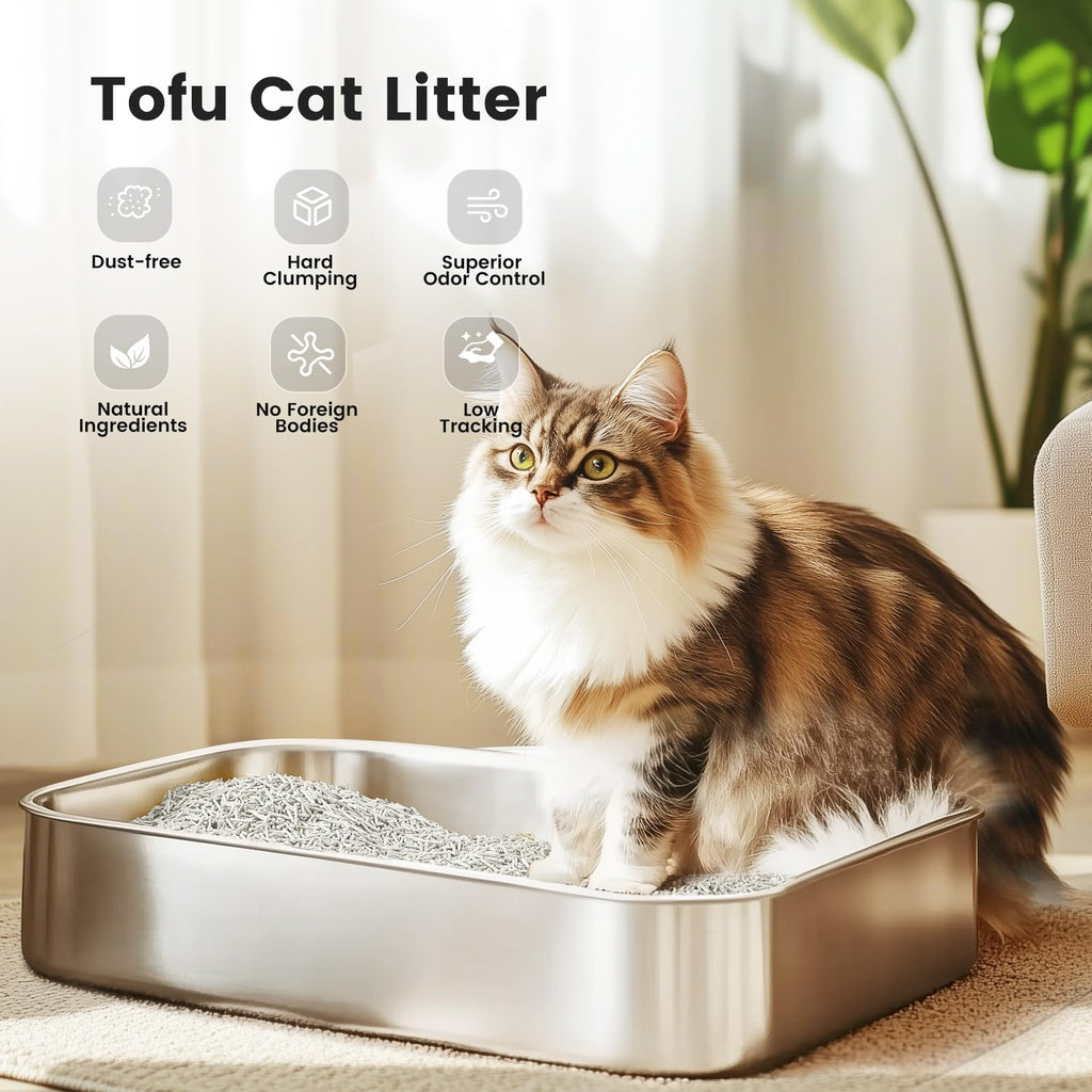 Gardner Pet — Arena para Gato de Tofu Natural con Té Verde, Fórmula Vegetal de Absorción Rápida y Control de Olores