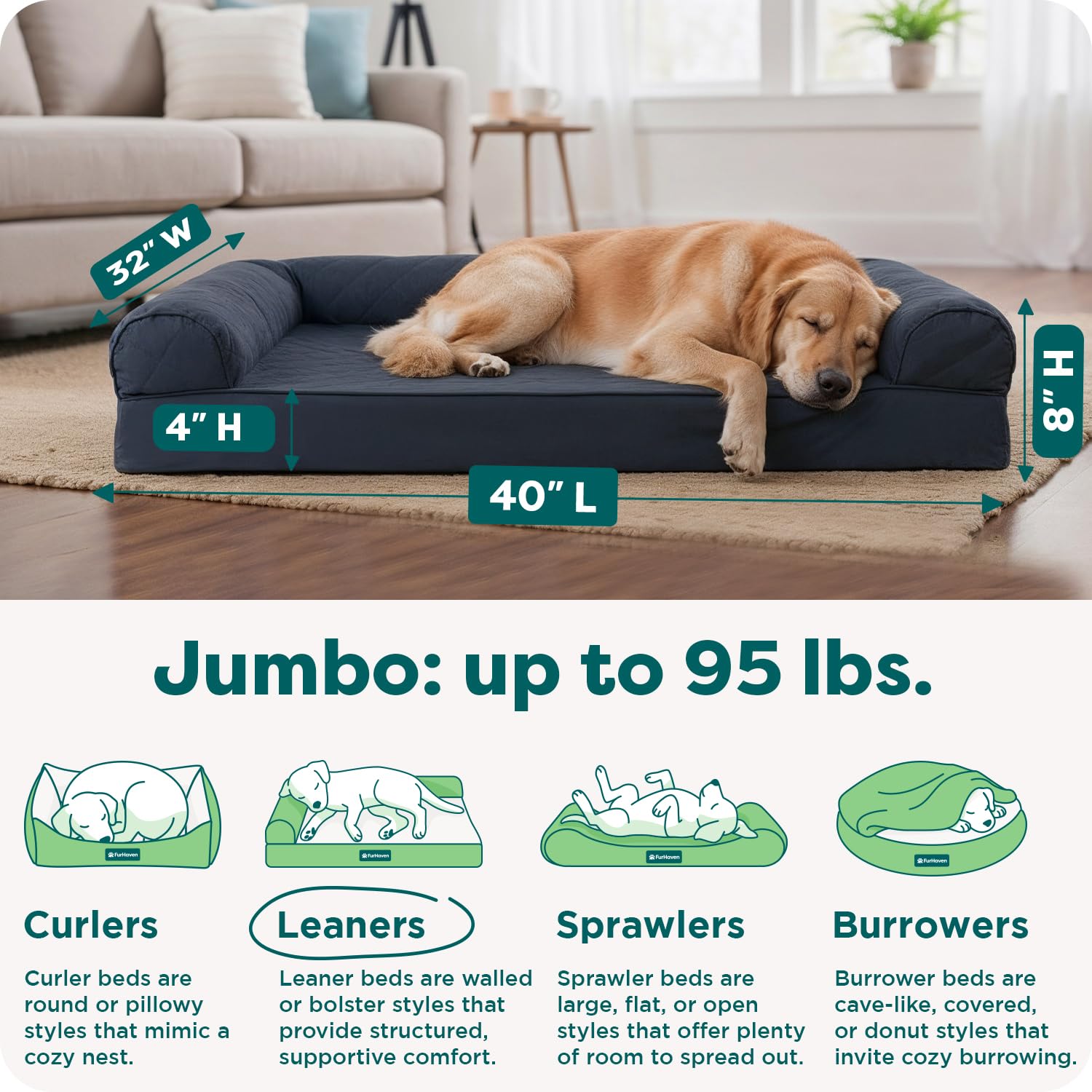 Furhaven Cooling Gel — Cama Refrescante con Gel para Perro