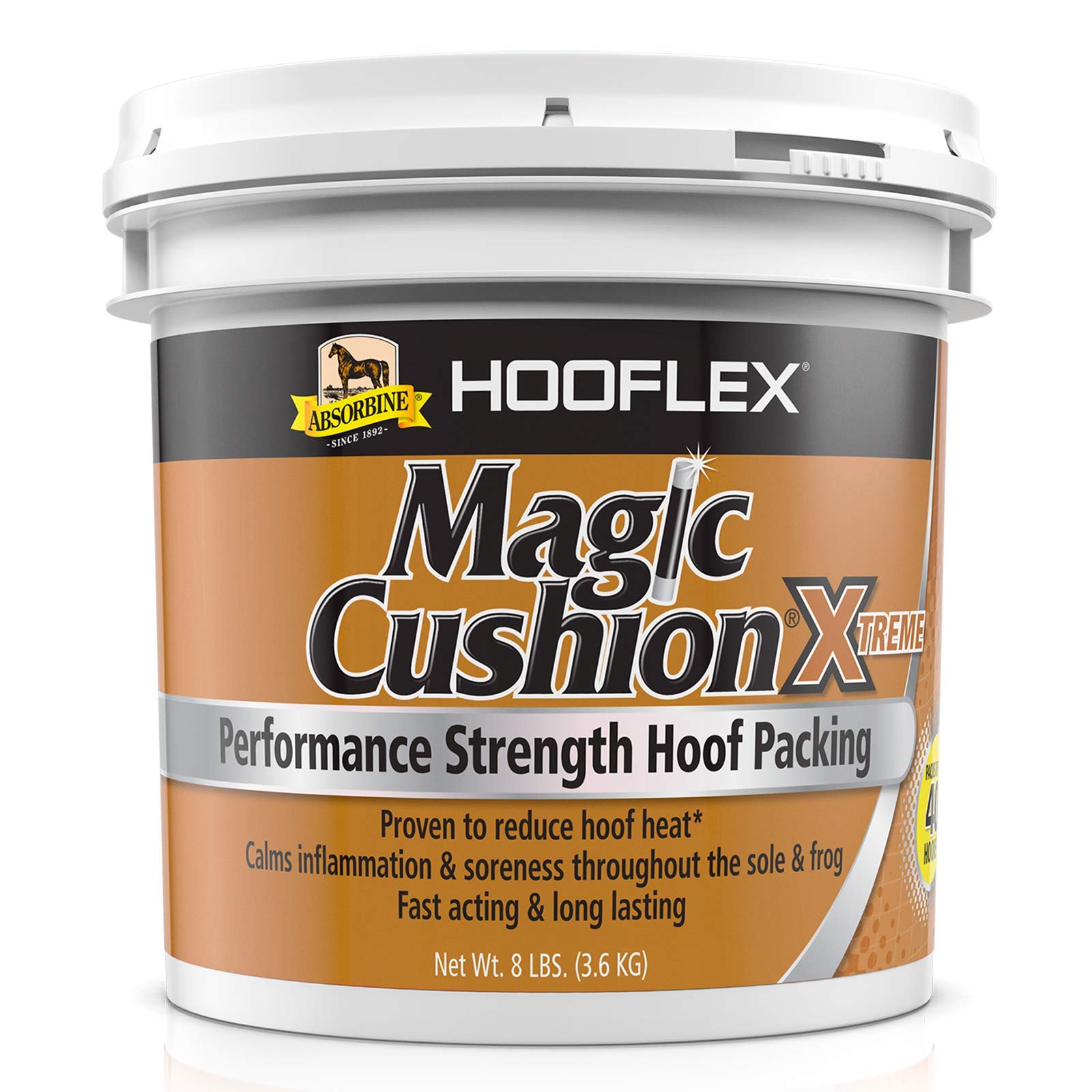 Absorbine Hooflex Magic Cushion Xtreme — Relleno para Cascos de Caballos de Alto Rendimiento, Alivio Rápido y Duradero