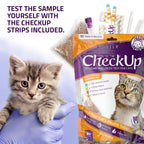 KIT4CAT CheckUp — Kit de Análisis de Orina en Casa para Gato | Arena Hidrofóbica + 2 Tiras Reactivas para 10 Parámetros
