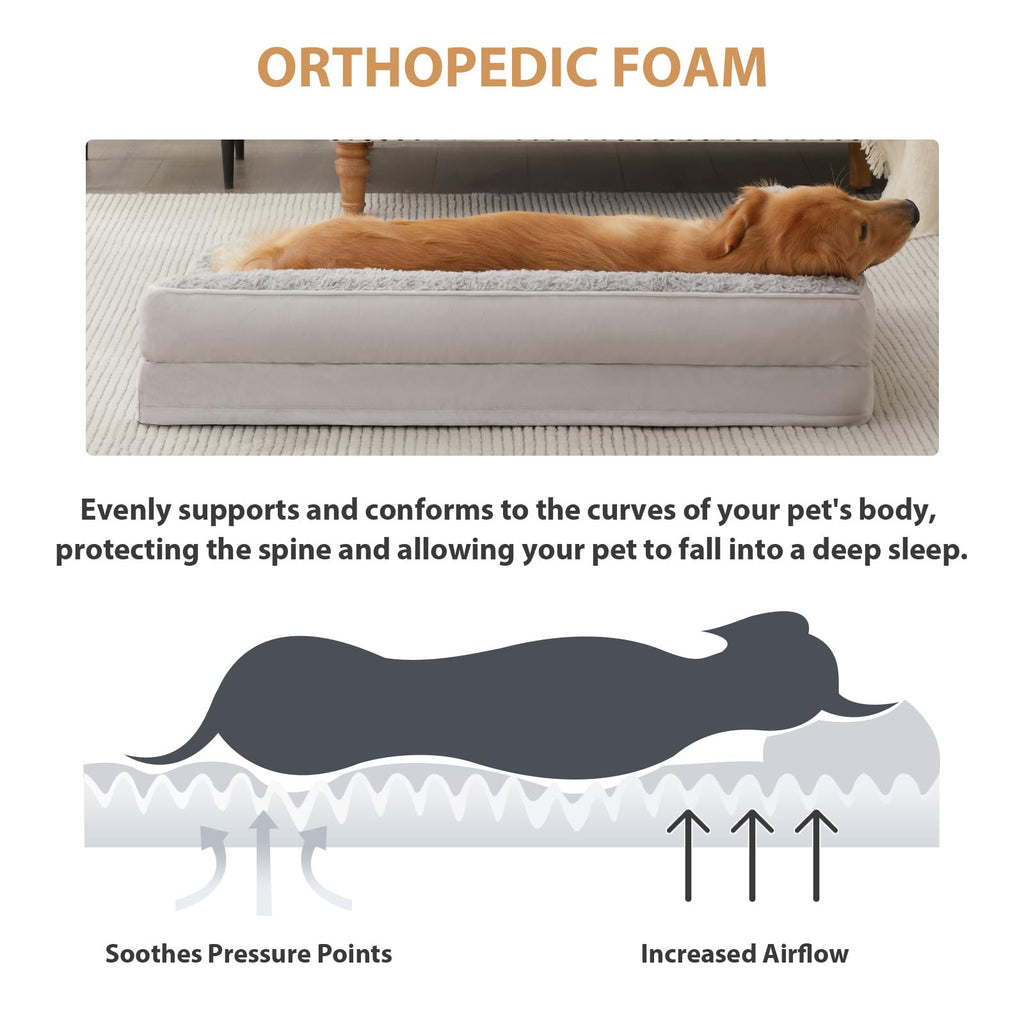 BFPETHOME — Cama Ortopédica Impermeable Estilo Sofá con Cubierta Lavable y Base Antiderrapante para Perros
