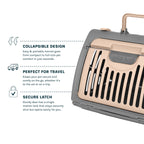 SportPet Designs — Transportadora Plegable para Gato con Puerta Lateral Abatible