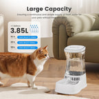 Gardner Pet — Bebedero Automático por Gravedad con Tazón de Acero Inoxidable para Perros y Gatos