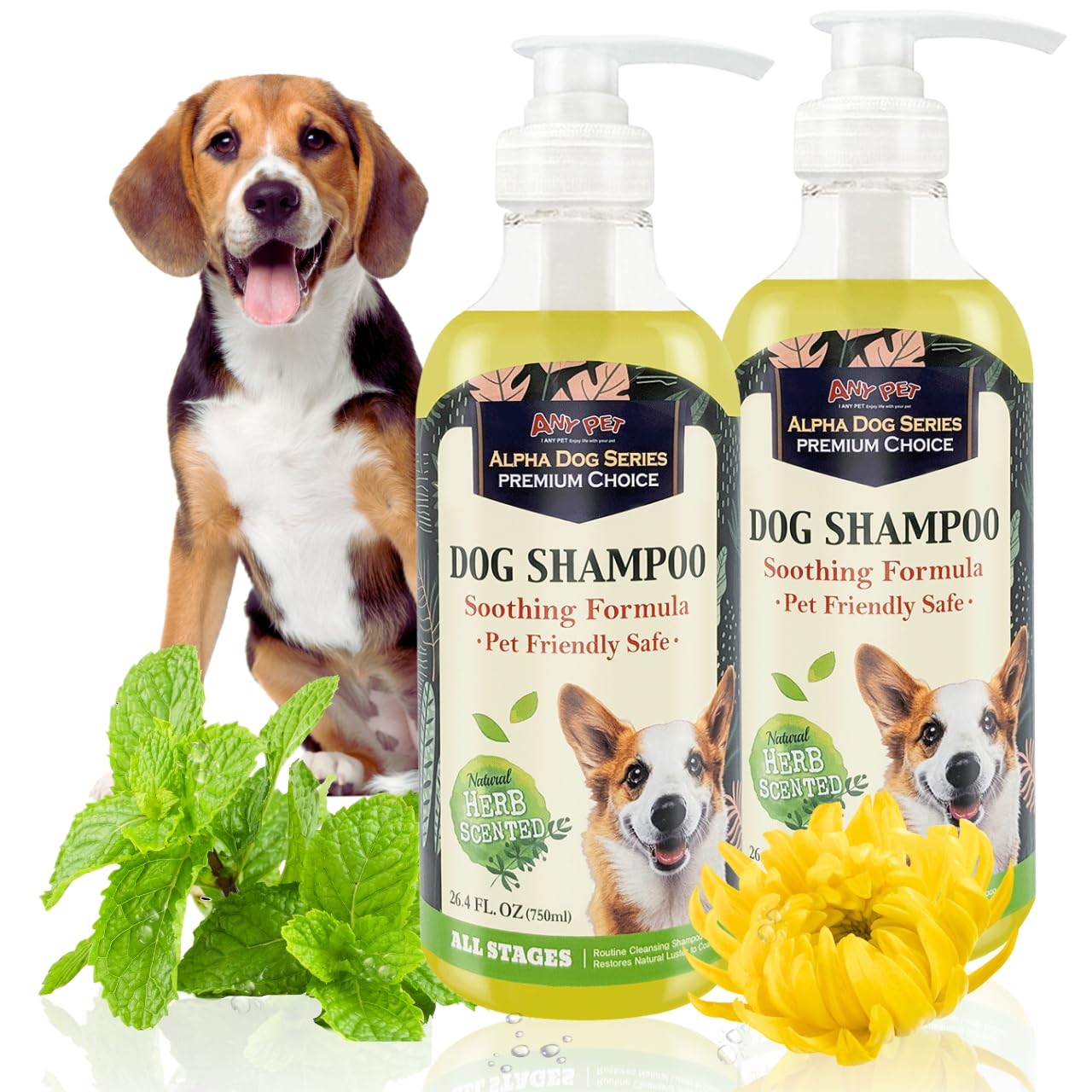 Alpha Dog Series — Shampoo y Acondicionador 2 en 1 con Aloe Vera para Perro, Fórmula Natural, pH Balanceado y Sin Lágrimas