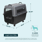 SportPet — Kennel de Viaje Certificado por Aerolíneas con Comederos para Perros y Gatos