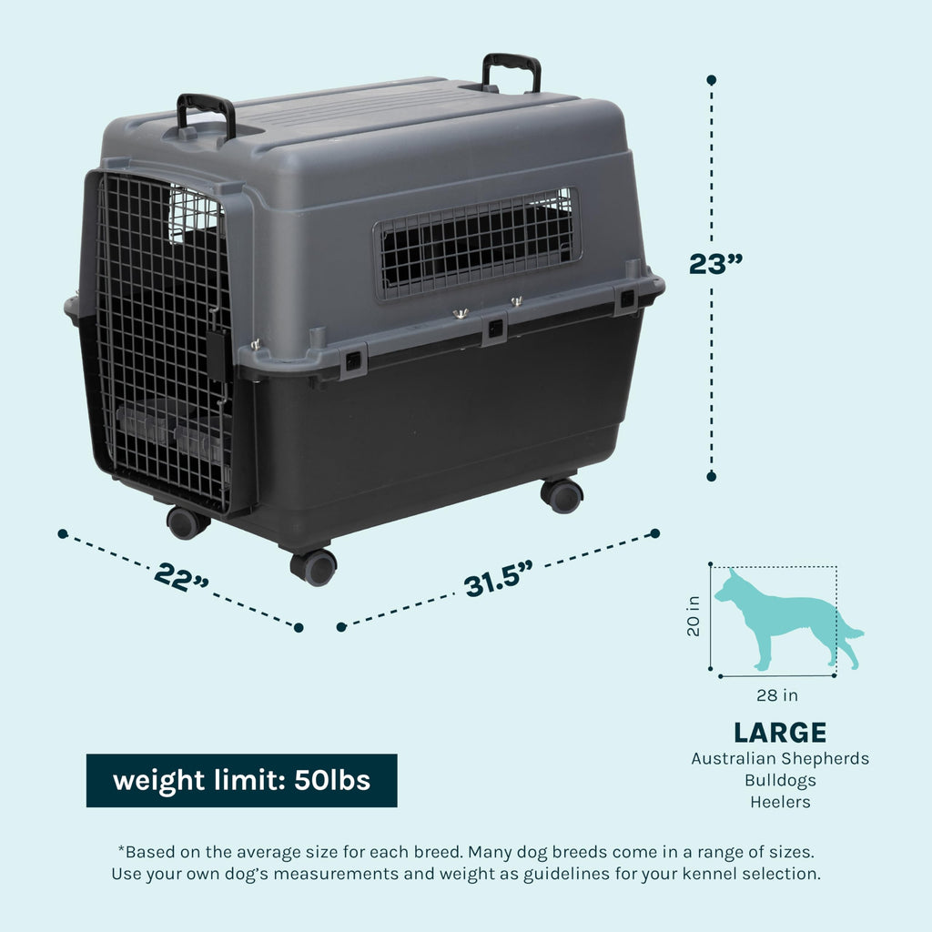 SportPet — Kennel de Viaje Certificado por Aerolíneas con Comederos para Perros y Gatos
