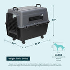 SportPet — Kennel de Viaje Certificado por Aerolíneas con Comederos para Perros y Gatos