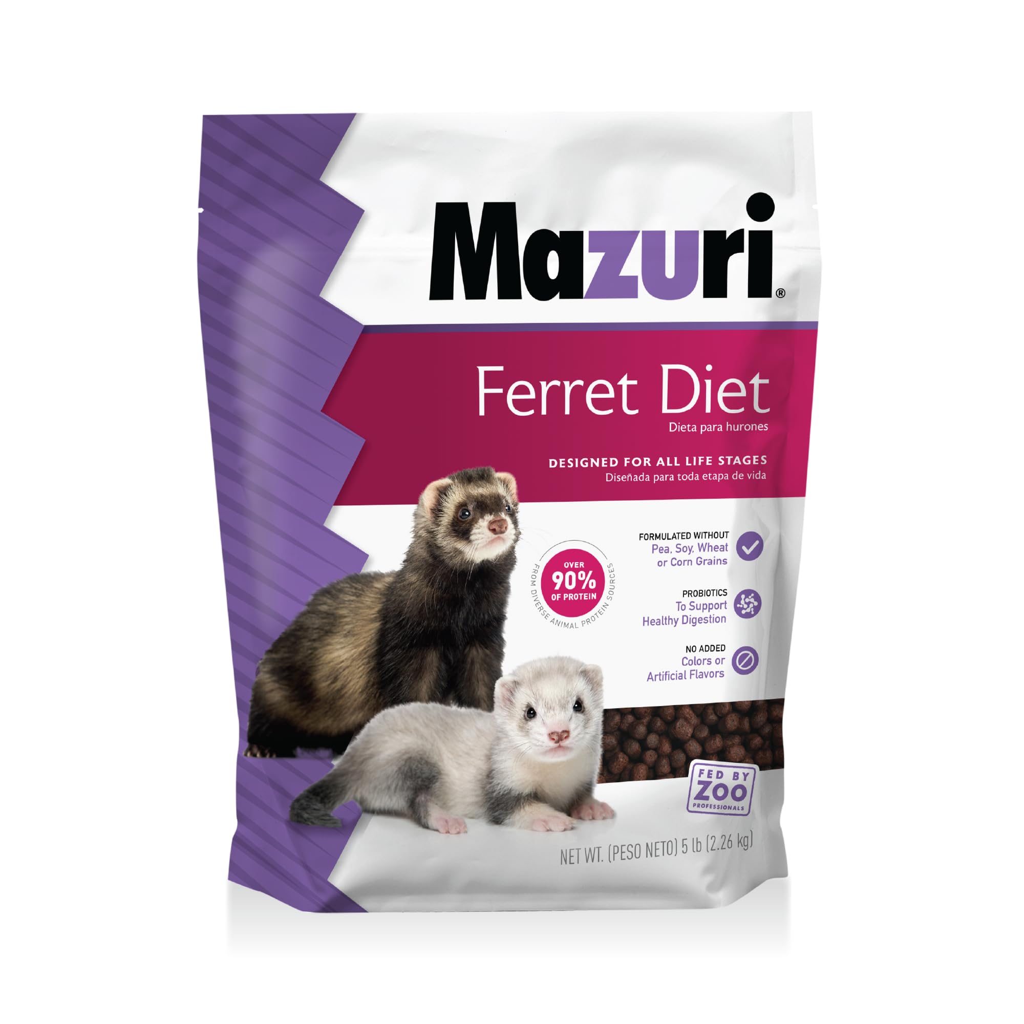 Mazuri Ferret Food — Alimento Seco Alto en Proteínas para Hurones