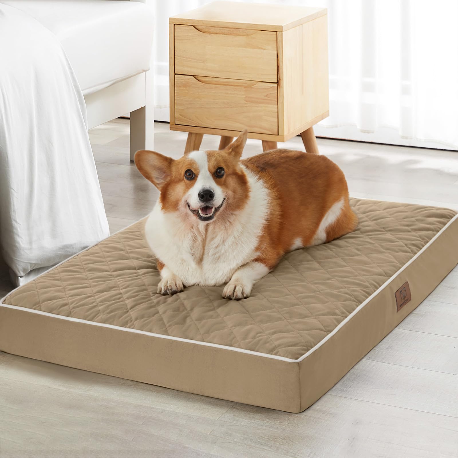 WNPETHOME — Cama Ortopédica Impermeable con Funda Lavable y Base Antideslizante para Perro
