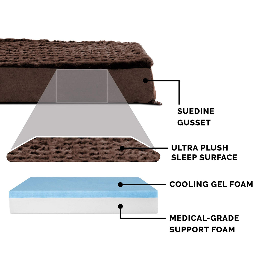 Furhaven — Cama Ortopédica con Cubierta Lavable y Desmontable para Perro