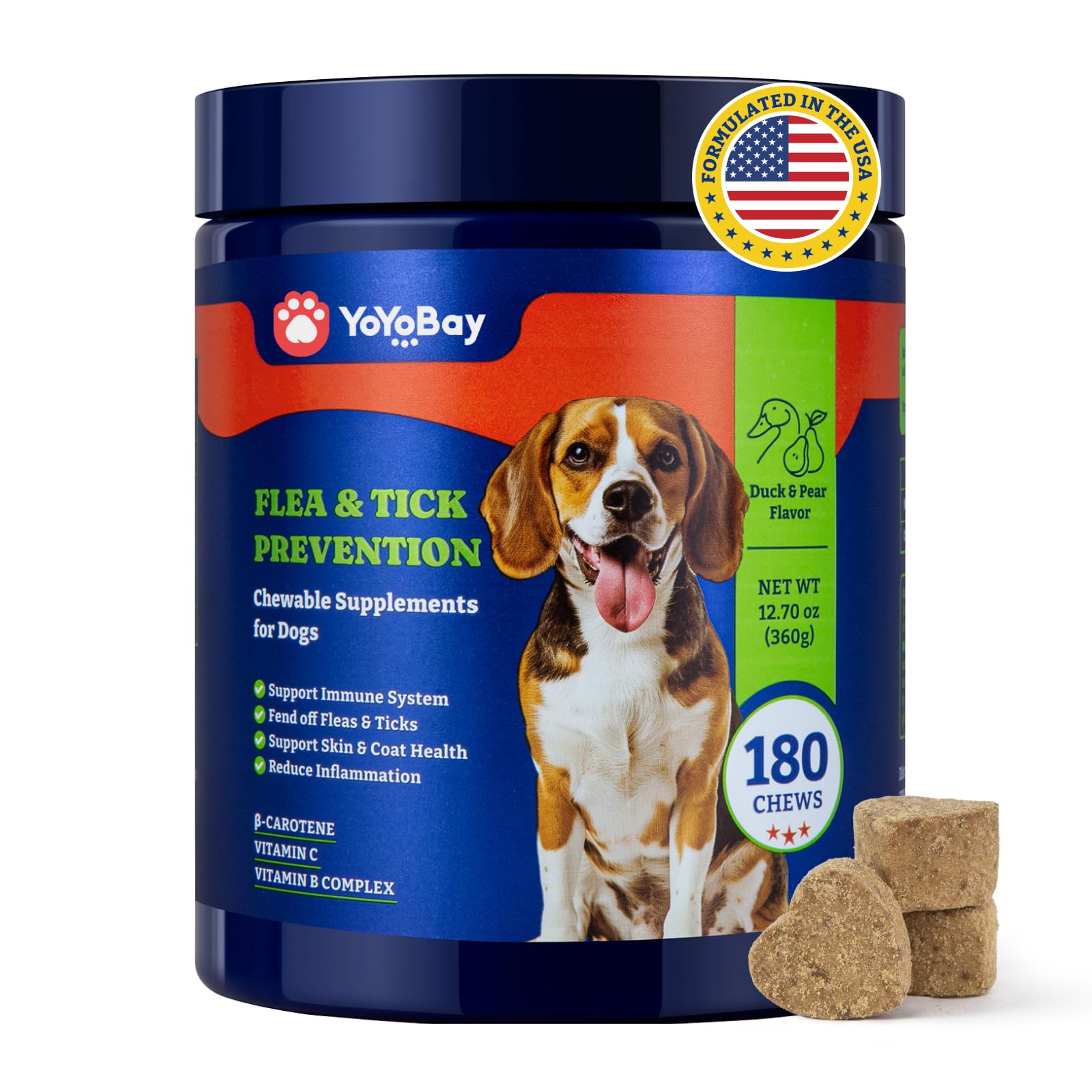 Suplemento Antipulgas y Garrapatas para Perros — Apoyo Natural desde Adentro