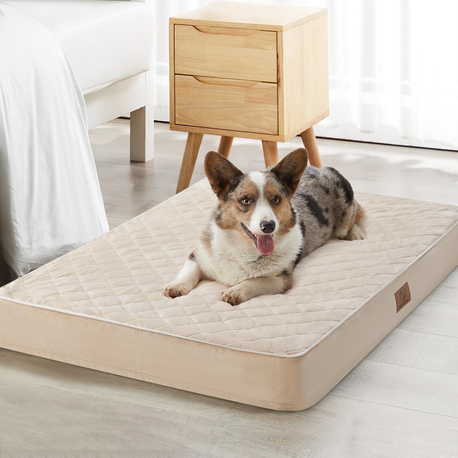 WNPETHOME — Cama Ortopédica Impermeable con Funda Lavable y Base Antideslizante para Perro