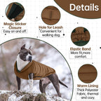 Lelepet — Chamarra Reversible Acolchada para Perro, Resistente al Viento y Agua, para Perros Pequeños