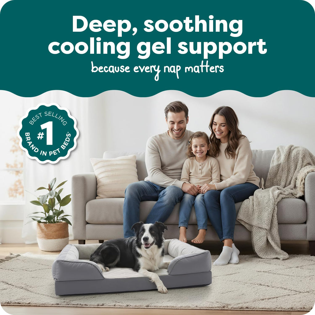 Furhaven Cooling Gel — Cama con Gel Refrescante para Perro