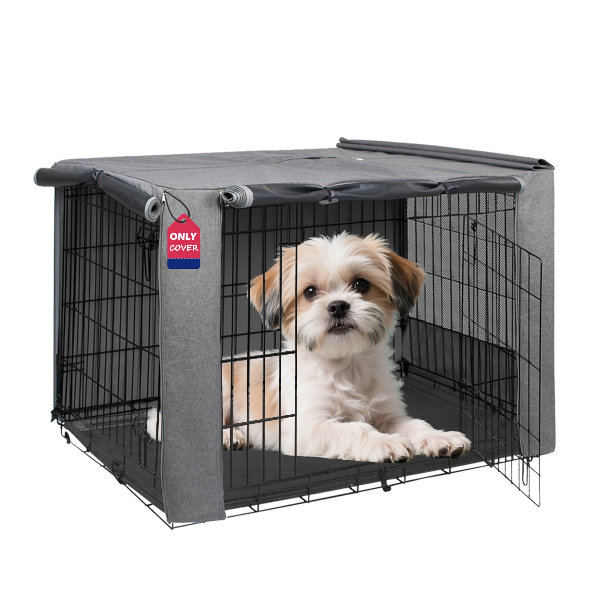 HiCaptain — Cubierta para Jaula de Perro en Poliéster 600D, Resistente al Viento y al Agua, para Uso Interior y Exterior
