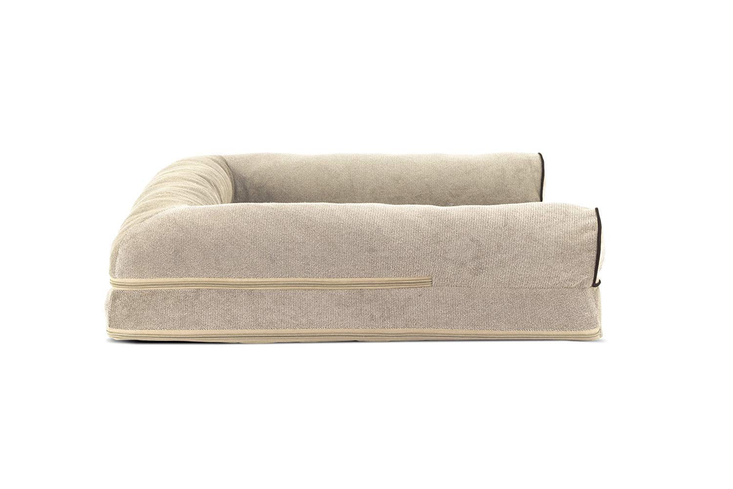 Furhaven Cooling Gel — Cama Ortopédica con Gel Refrescante, Bolsters Removibles y Cubierta Lavable para Perros Grandes