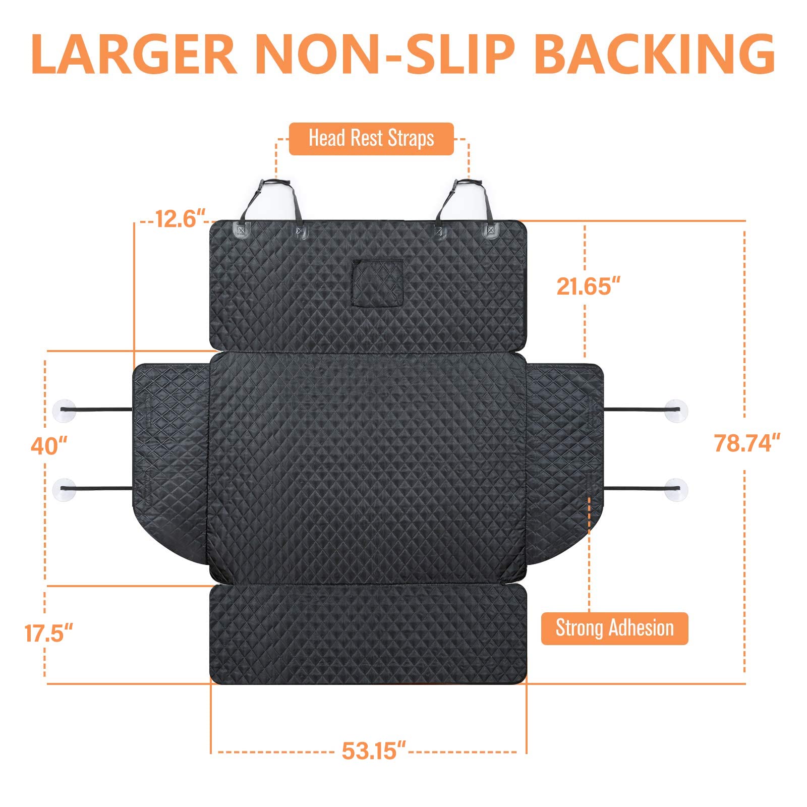 PETICON — Cubierta Protectora Impermeable para Maletero de SUV, Sedán y Van con Protector de Cajuela y Antideslizante para Perros