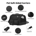FUKUMARU — Transportadora para Gato y Perro Pequeño Aprobada por Aerolíneas con 4 Puertas de Acceso y Cojín Lavable
