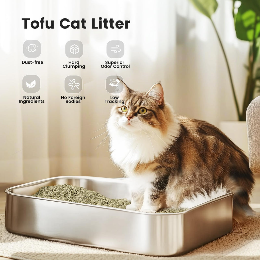 Gardner Pet — Arena para Gato de Tofu Natural con Té Verde, Fórmula Vegetal de Absorción Rápida y Control de Olores