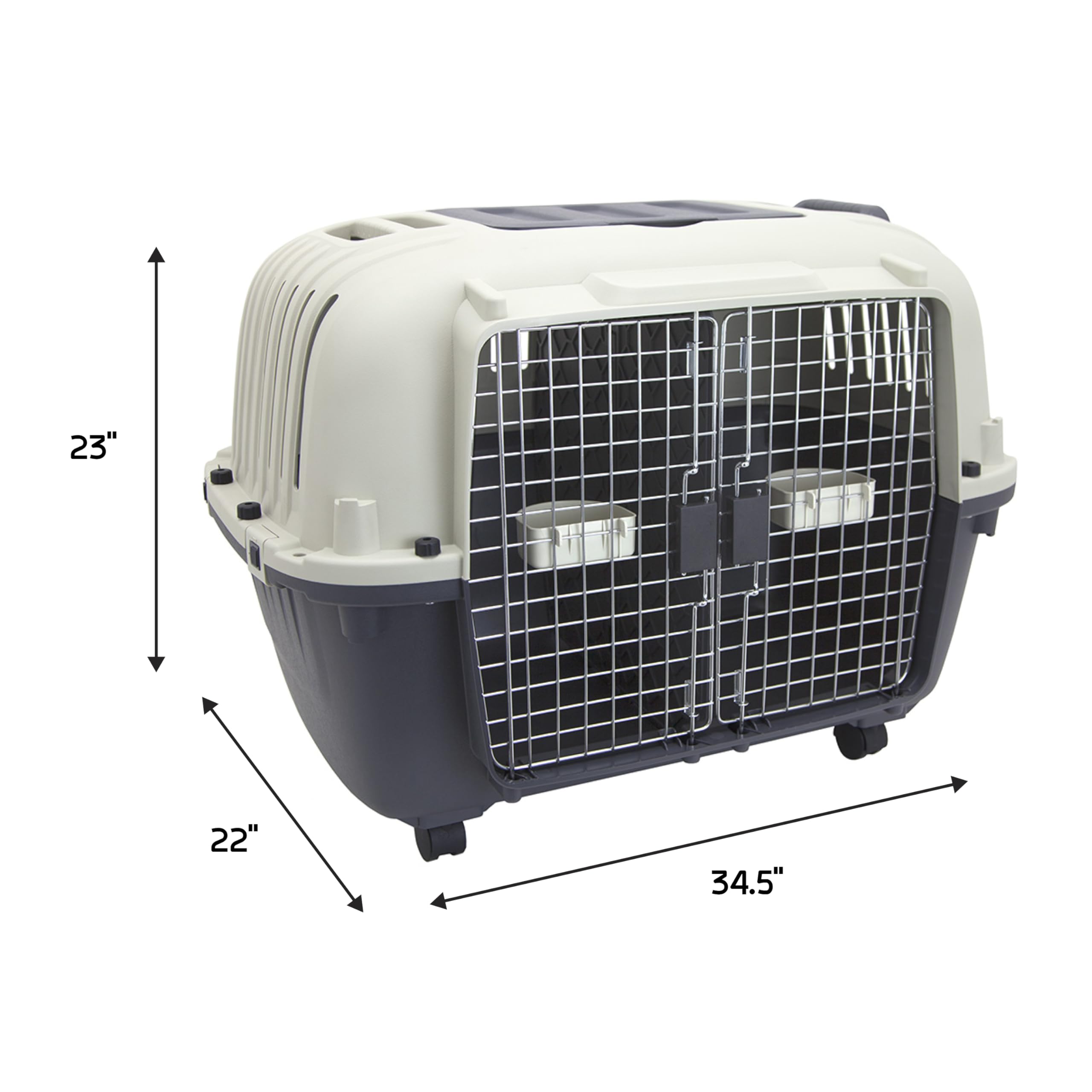 SportPet — Kennel de Viaje Certificado por Aerolíneas con Comederos para Perros y Gatos
