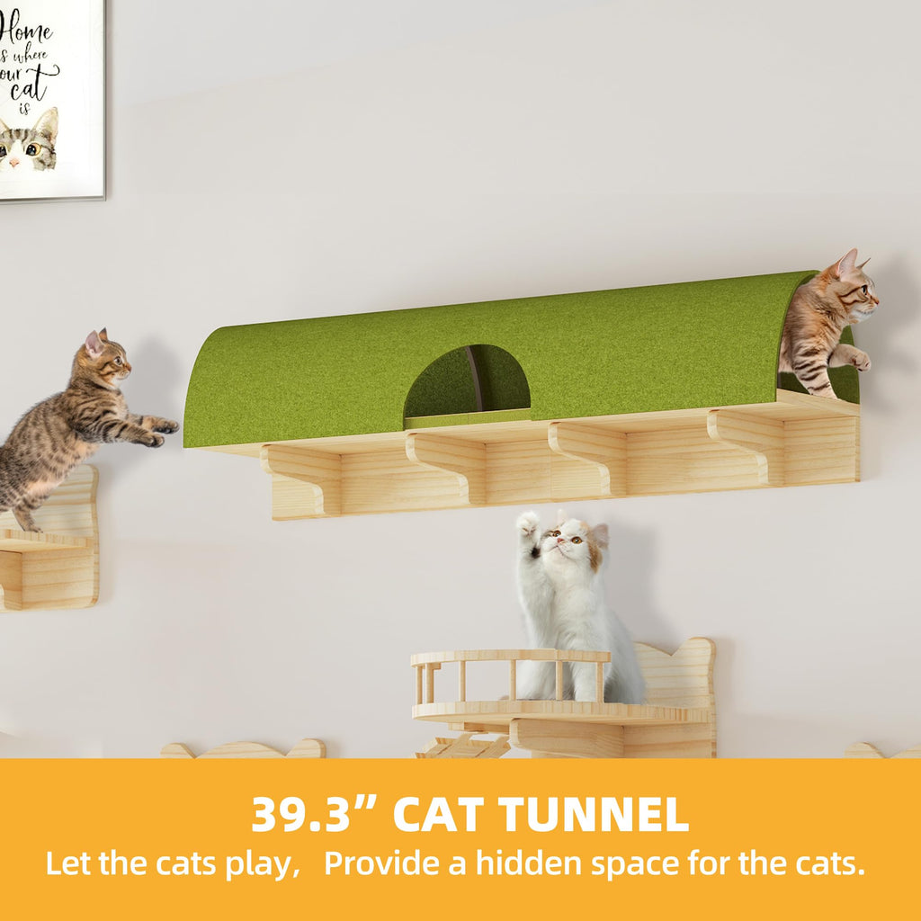 Homiflex — Repisas de Pared para Gatos, Mueble Escalador Montado en Pared para Felinos