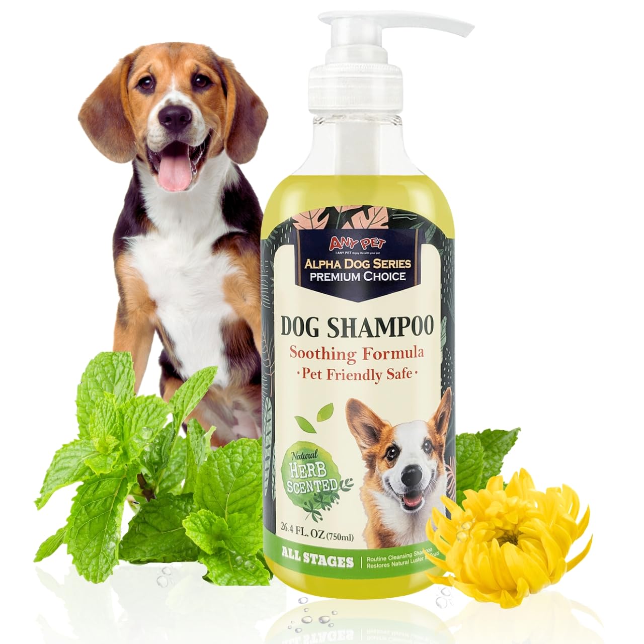 Alpha Dog Series — Shampoo y Acondicionador 2 en 1 con Aloe Vera para Perro, Fórmula Natural, pH Balanceado y Sin Lágrimas