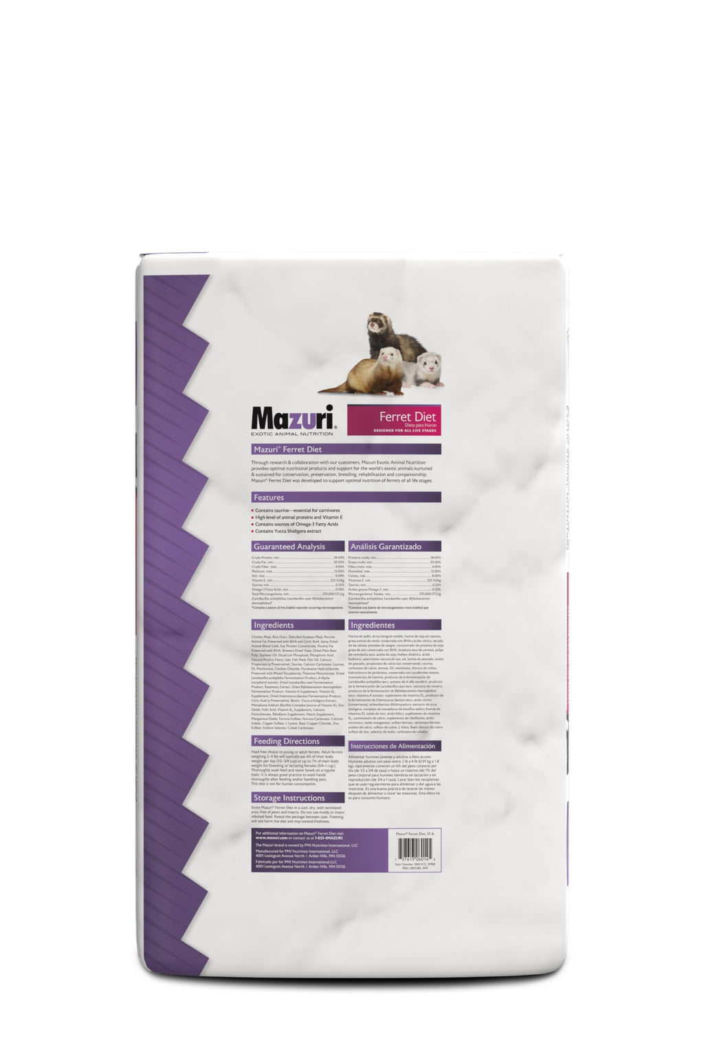 Mazuri Ferret Food — Alimento Seco Alto en Proteínas para Hurones