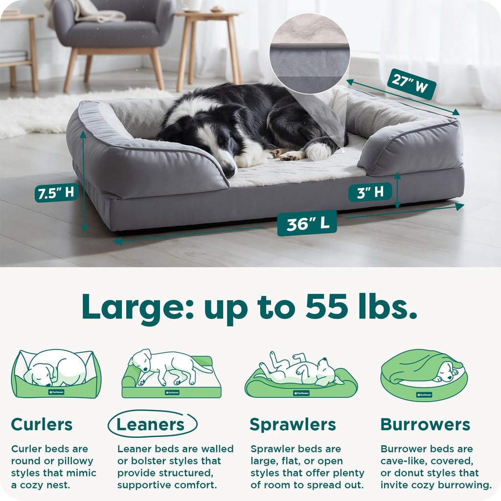 Furhaven Cooling Gel — Cama con Gel Refrescante para Perro