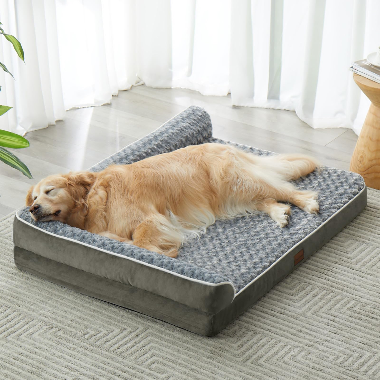 BFPETHOME — Cama Ortopédica Impermeable Estilo Sofá con Cubierta Lavable y Base Antiderrapante para Perros