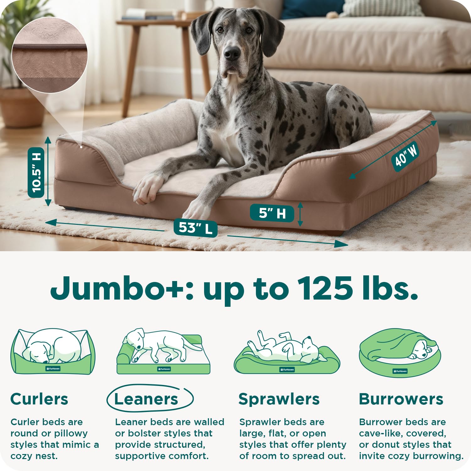 Furhaven Cooling Gel — Cama con Gel Refrescante para Perro