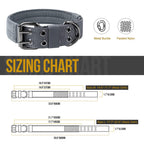 OneTigris Tactical — Collar Militar Ajustable con Argolla D y Hebilla de Metal para Perro