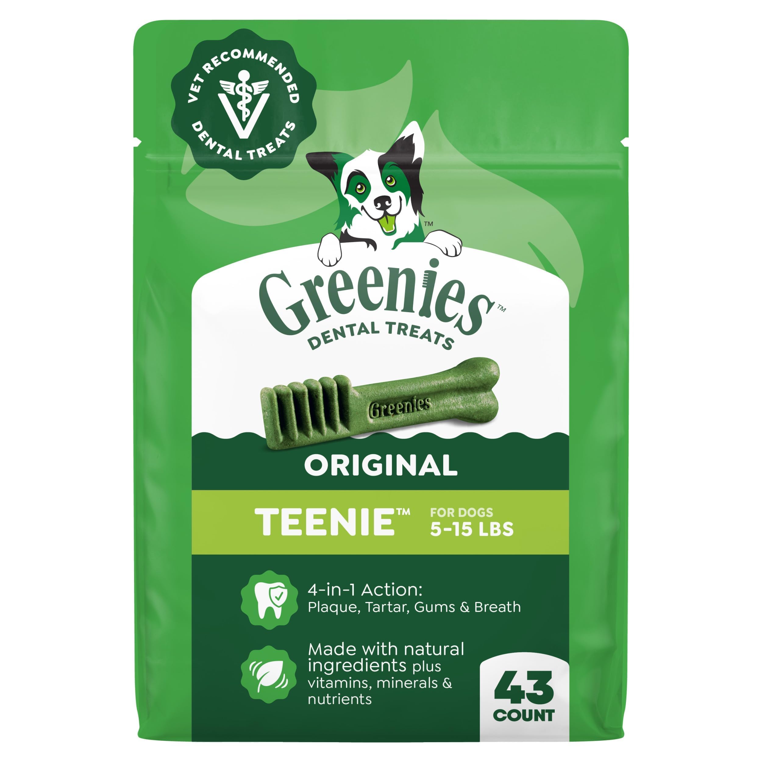 Greenies Teenie — Premios Dentales Naturales para Perro Pequeño