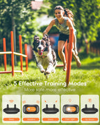 SLOPEHILL — Collar de Entrenamiento con Control Remoto para Perro con 5 Modos: Vibración, Beep, Descarga, Luz y Modo Sin Descarga