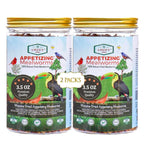 Amzey Gusanos de Harina Deshidratados — Alimento Natural Alto en Proteína para Pollos, Aves, Peces, Tortugas, Patos y Reptiles