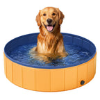 Alberca Plegable para Perros — Tina de Baño y Chapoteo Exterior para Mascotas