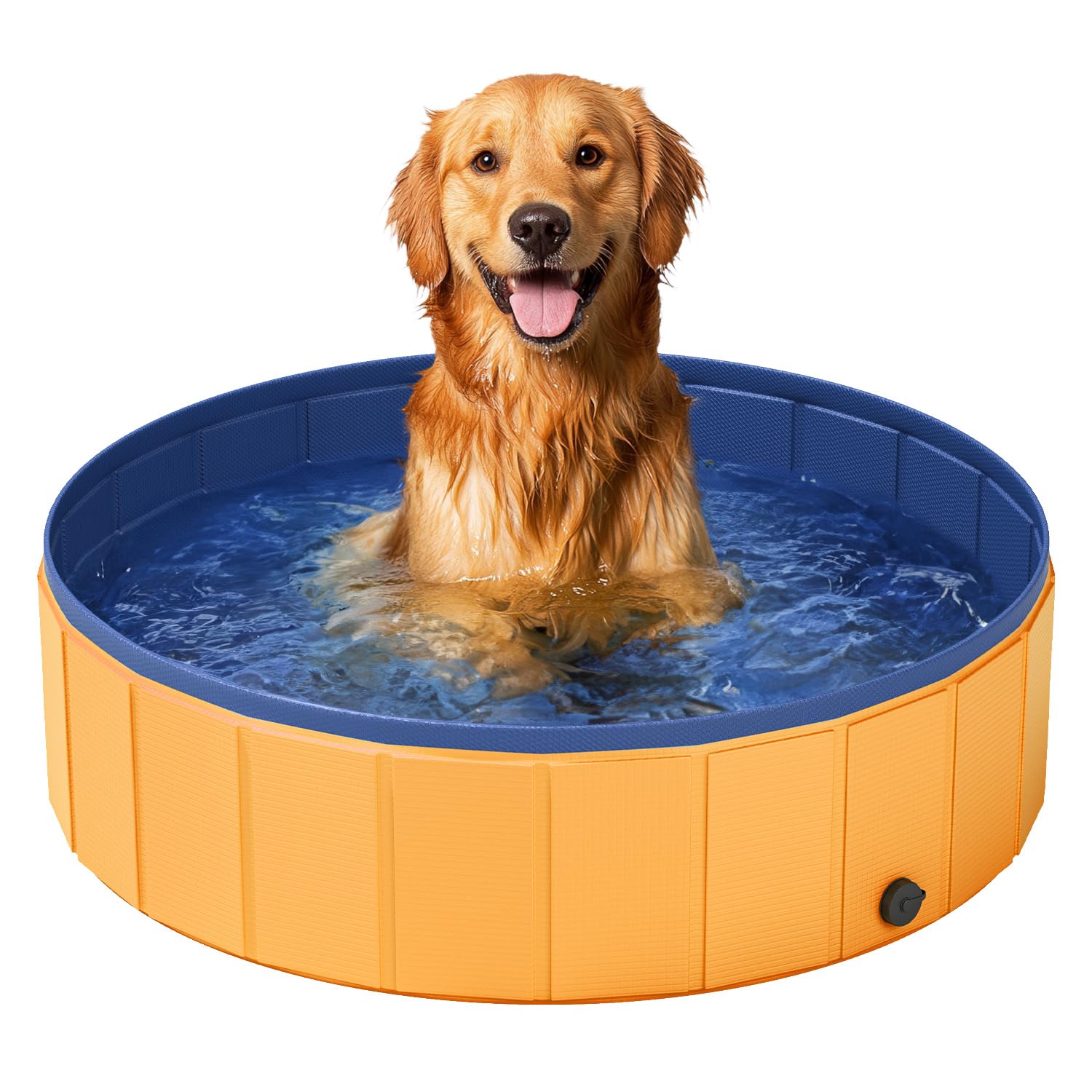 Alberca Plegable para Perros — Tina de Baño y Chapoteo Exterior para Mascotas
