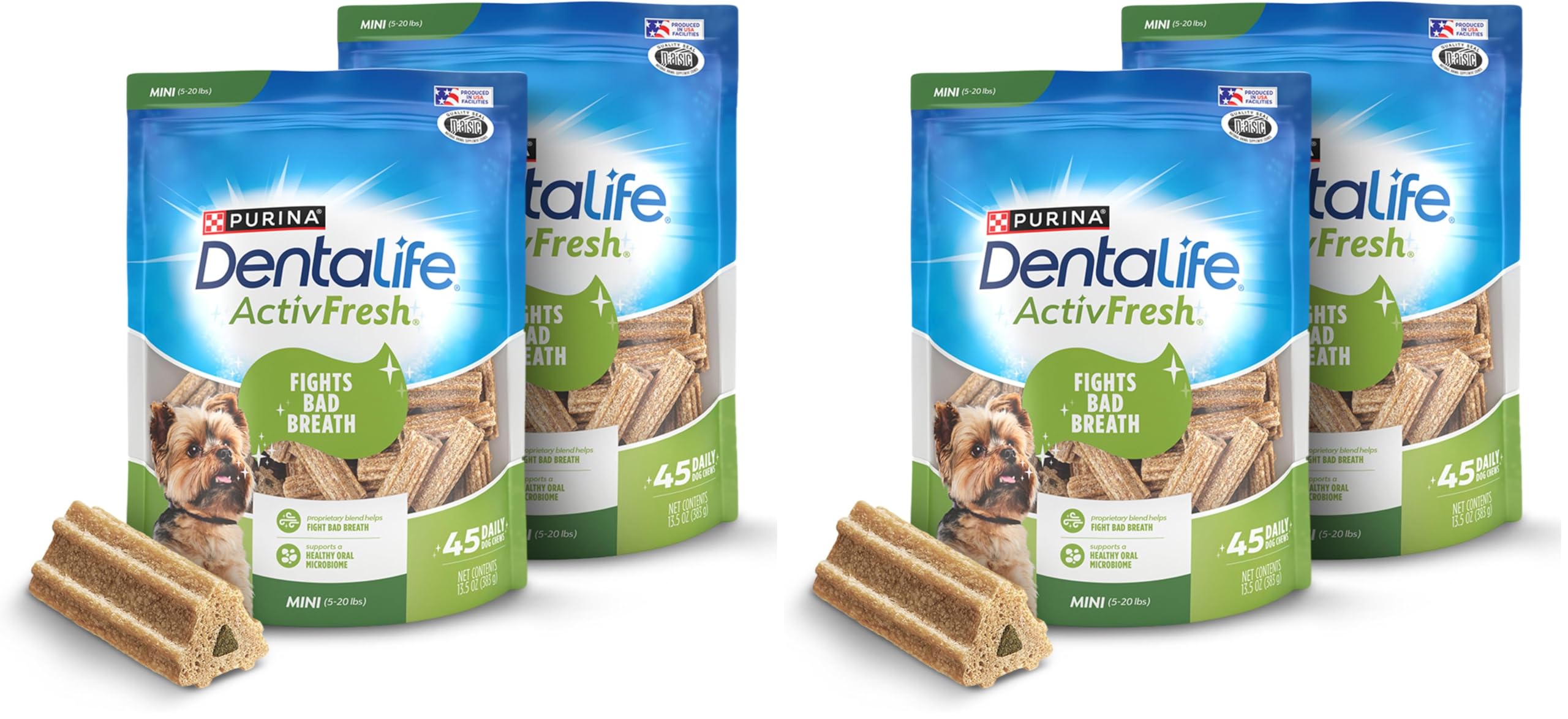 DentaLife ActivFresh — Snacks Dentales para Perros Pequeños (Pack de 2)