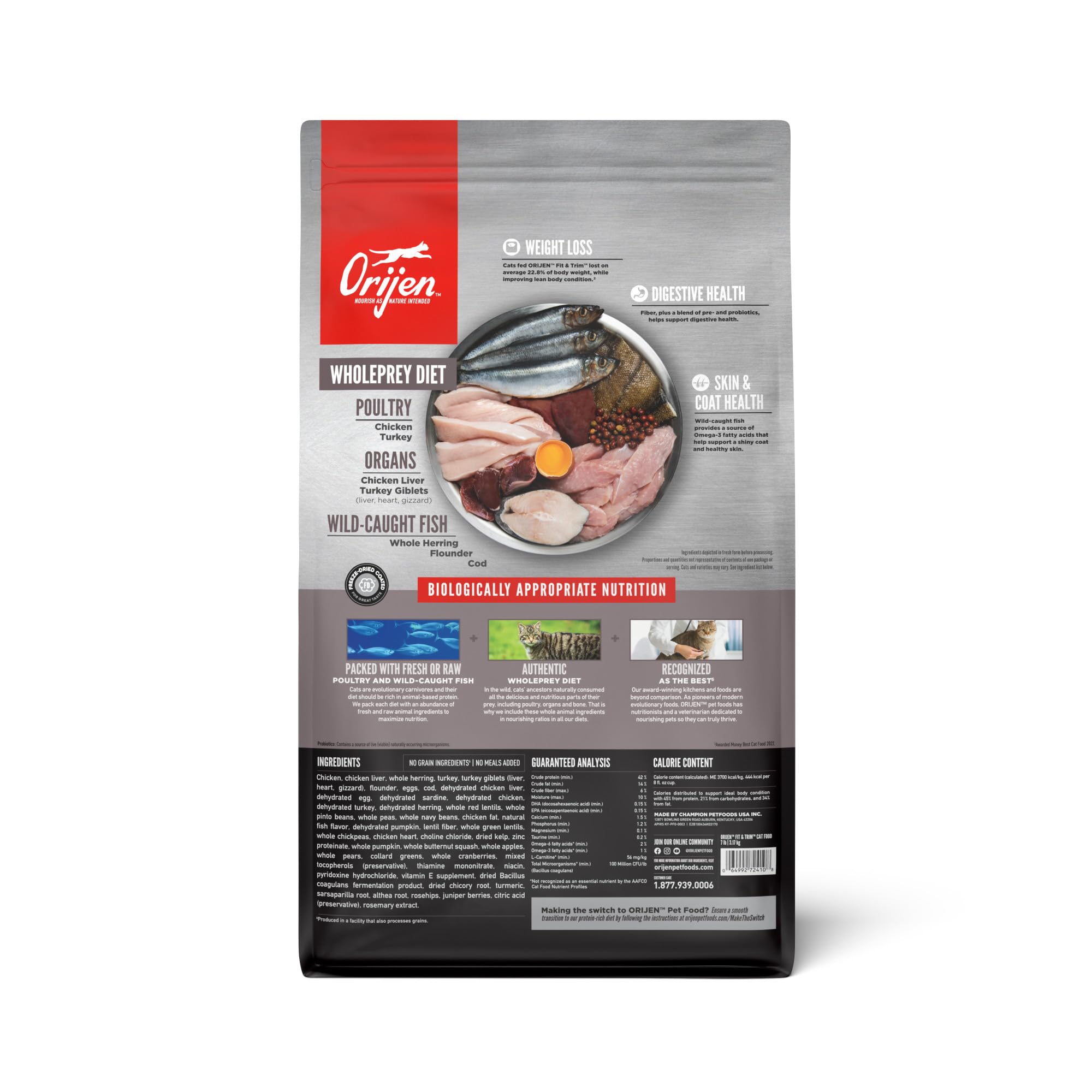 ORIJEN Original — Alimento Seco Sin Granos Alto en Proteína para Gato