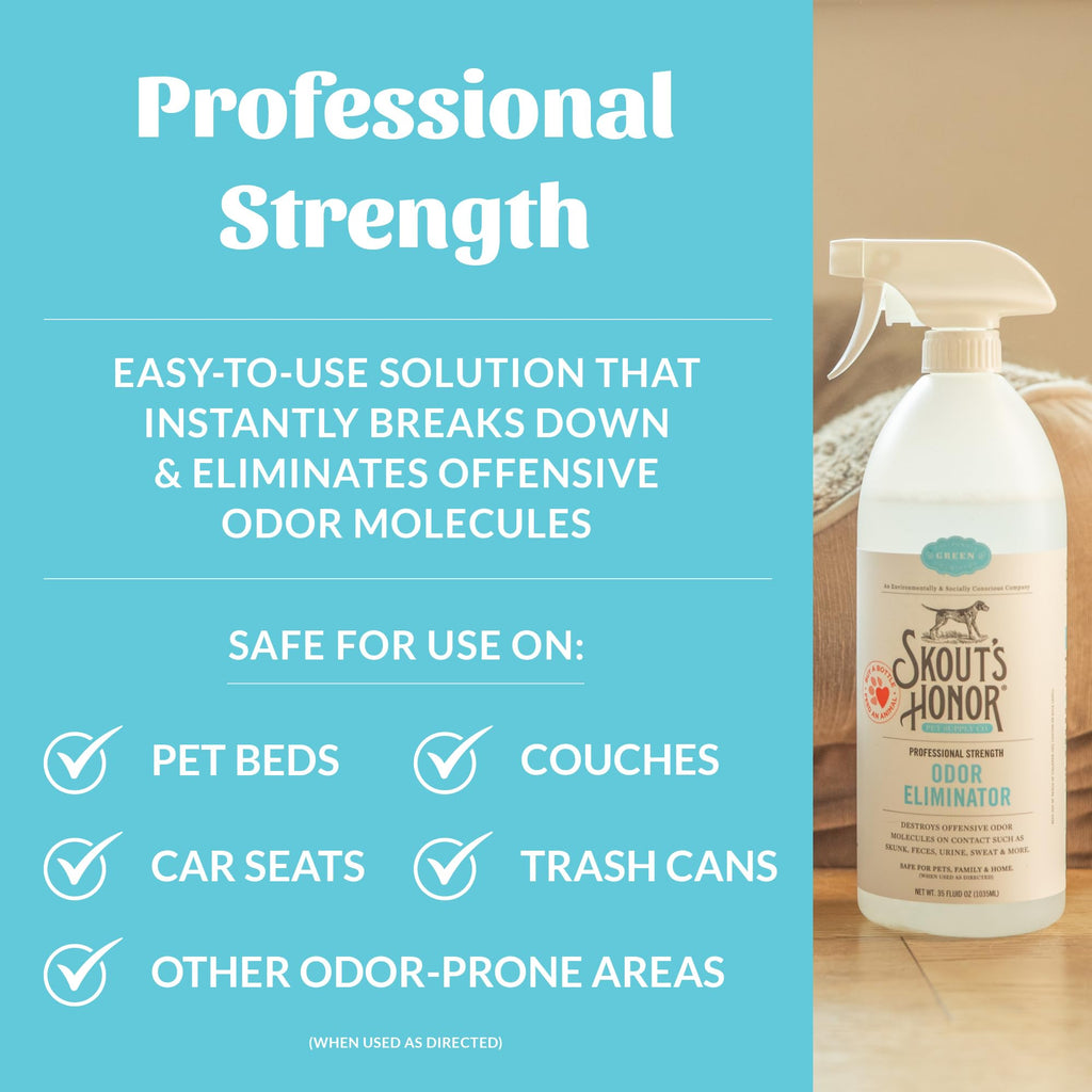 Skout's Honor Eliminador de Olores — Desodorizante de Origen Vegetal para Olores Fuertes de Mascotas, Biodegradable y Ecológico