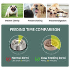 Havniva — Tazón Comedero Lento de Cerámica para Mascotas — Alimentación Pausada y Saludable para Perros y Gatos