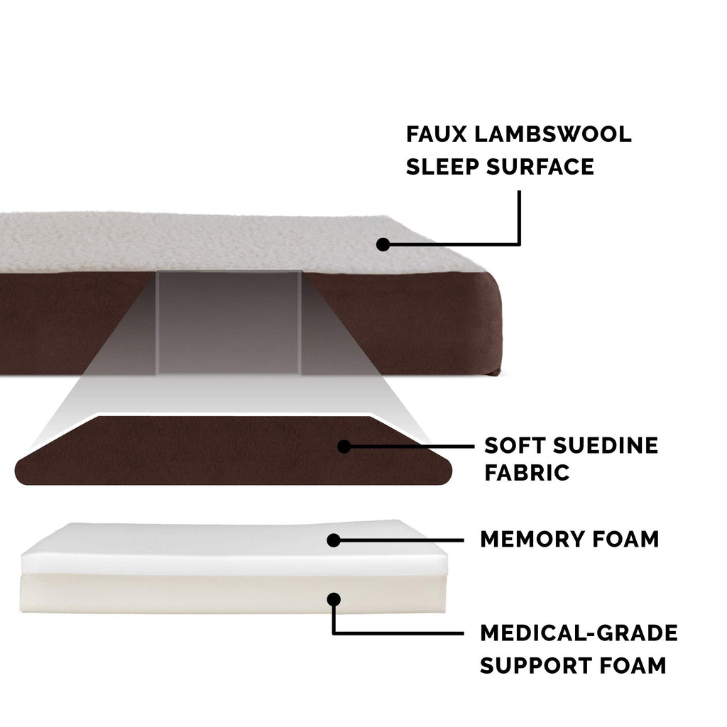 Furhaven — Cama Ortopédica con Cubierta Lavable y Desmontable para Perro