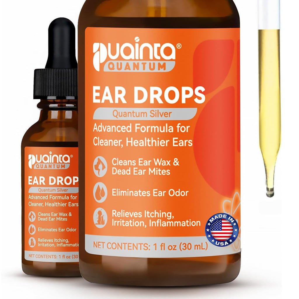 PUAINTA — Limpiador de Oídos Natural con Gotas para Perros, Tratamiento para Infecciones y Limpieza Profunda